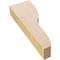 Ekena Millwork 2"W x 4"D x 12"H Thin Greensboro Rough Cedar Woodgrain TimberThane Corbel, Primed Tan CORUR02X04X12GRNRCPR - alternate 2